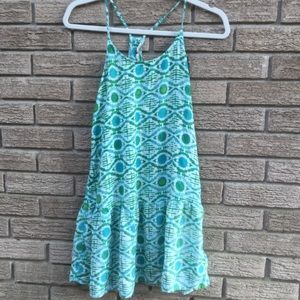 Roxy green and blue dress